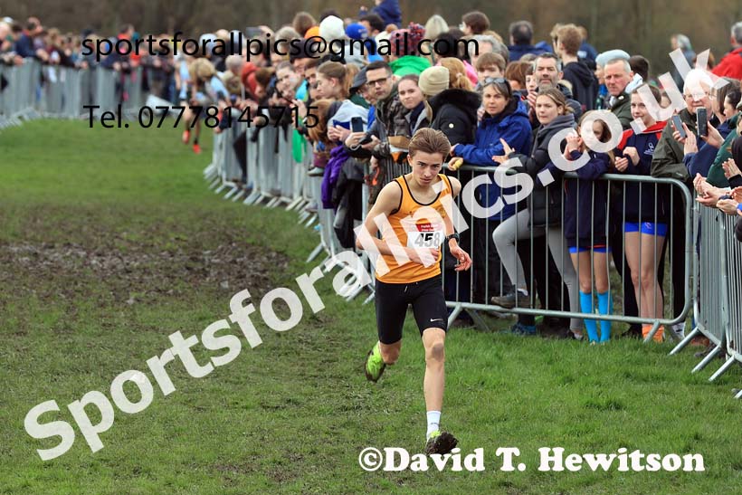 Intermediate Boys 2024 English Schools Cross Country Champs., Pontefract, March 16th.  Photo: David T. Hewitson/Sports for All Pics